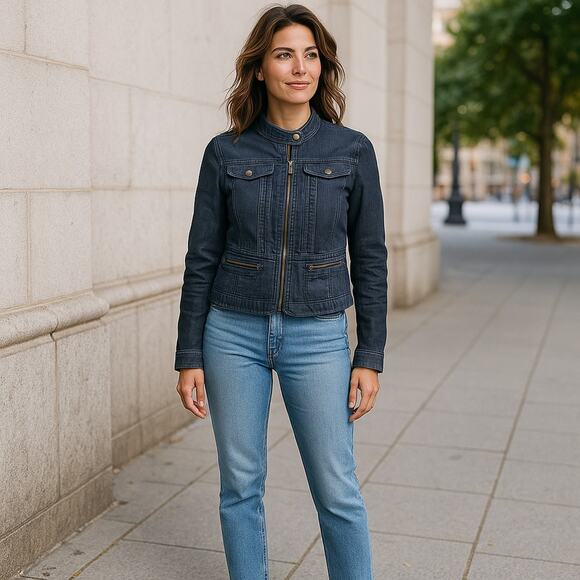 Apostrophe Jackets & Blazers - APOSTROPHE Women’s 12 Blue Jean Jacket